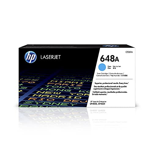 HP 648A Tonercartridge Cyaan voor HP Color LaserJet CP4025 en CP4525