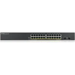 Zyxel Switch 24x GS1900-24V2oE+ Ports (26 Ports), Netzwerk Switch, Schwarz