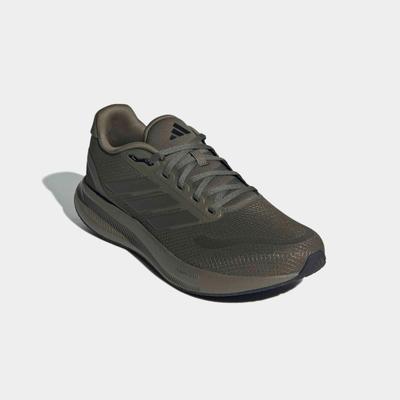 Laufschuh ADIDAS PERFORMANCE "RUNFALCON 5", Herren, Gr. 48, grün (olive strata, shadow olive, core schwarz), Synthetik, Textil, Schuhe Laufschuh