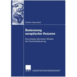 Besteuerung europäischer Konzerne, Fachbücher von Carsten Sauerland