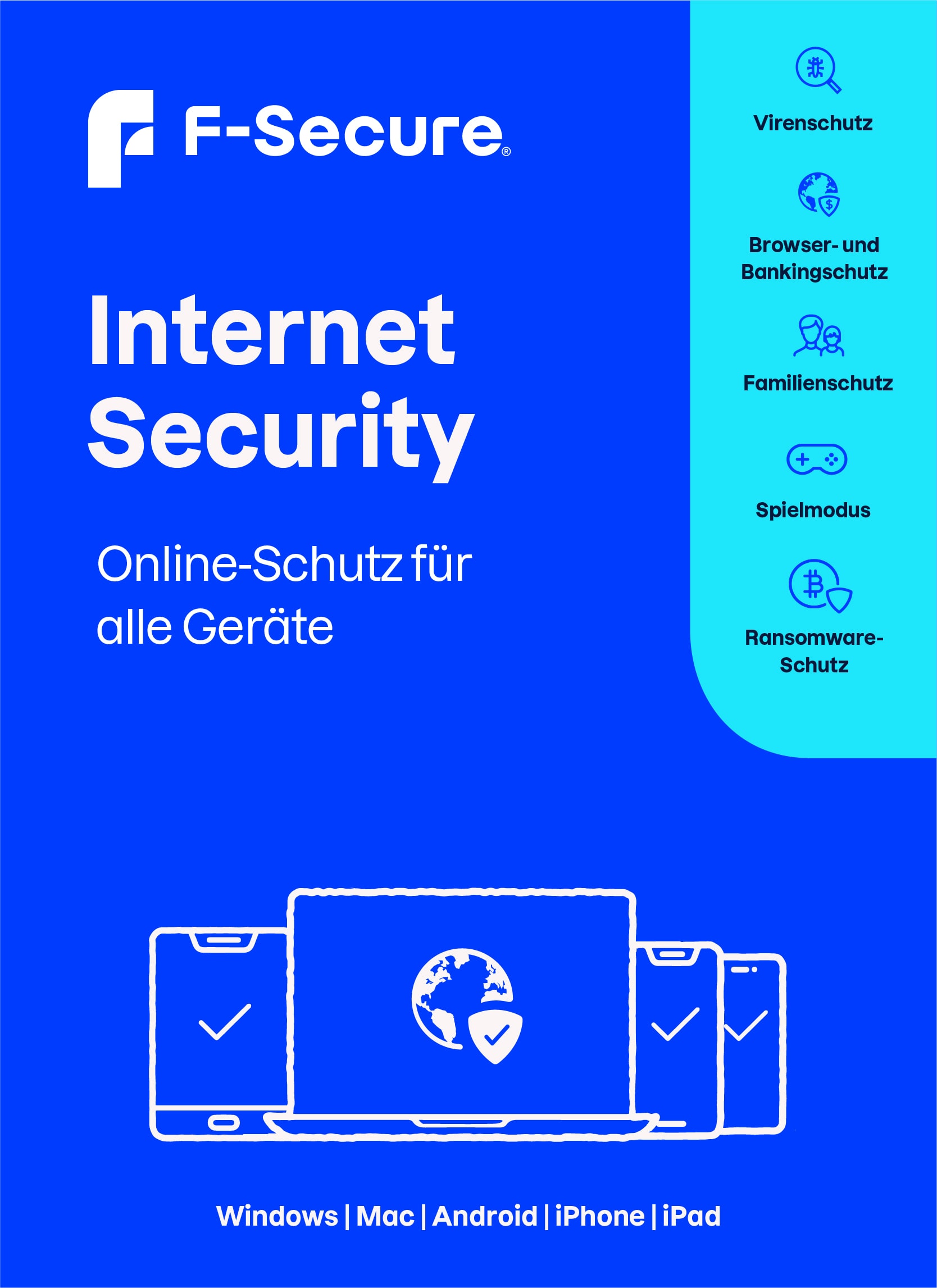 F-Secure Internet Security | 1 Gerät | 1 Jahr | Download & Produktschlüssel