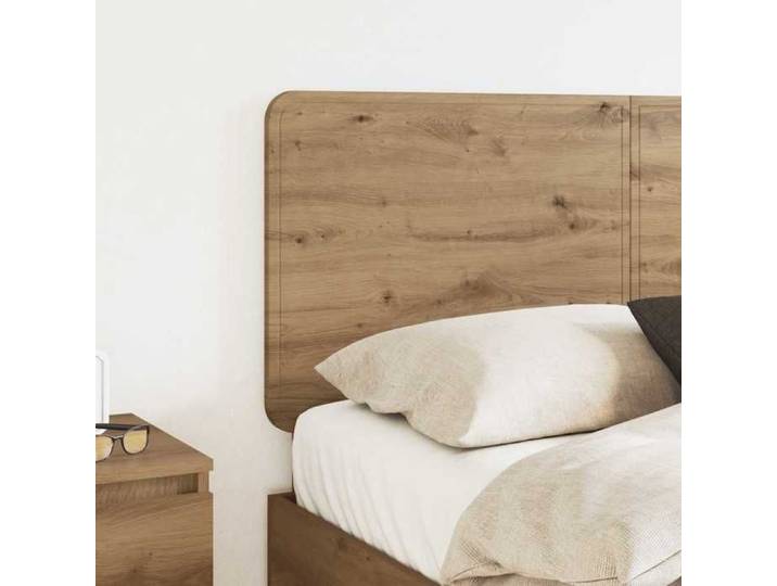 Accessoire lit avec rangement Marron - Tête de lit - chêne artisanal - 140cm - Bois d'ingénierie 598 449571111