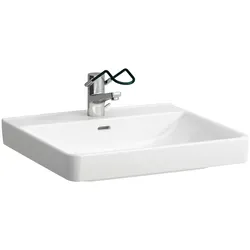 LAUFEN PRO Liberty Waschtisch, barrierefrei, 1 Hahnloch, mit Überlauf, 600x550mm, H8119500001041