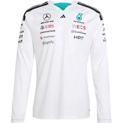 adidas Mercedes-AMG Petronas Formel 1 Team Fahrer langarm Trikot Herren KF0147 - white S
