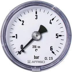 Manometer Edelstahl 0-10 bar 40mm, axial 1/8''
