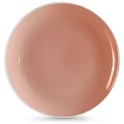 4er-Set Speiseteller Basic Ø 26,8 cm Porzellan Pink