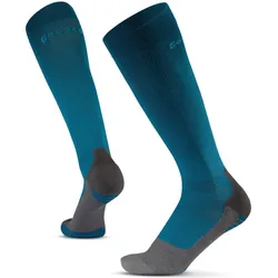 Gococo, Unisex, Sportsocken, Compression (S), Blau, Grau
