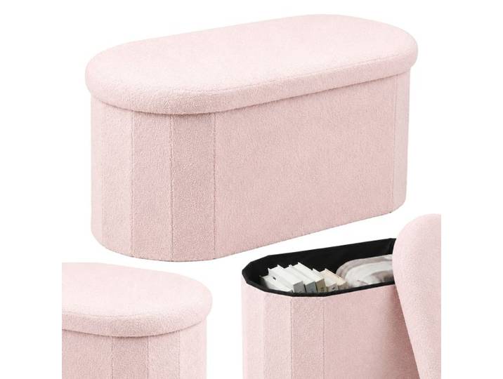 Relaxdays Sitzbank aus Teddystoff