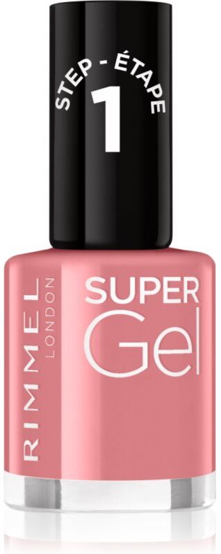 Rimmel Super Gel gel nail polish without UV/LED sealing shade 035 Pop Princess Pink 12 ml