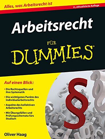 Oliver Haag - Arbeitsrecht für Dummies - Preis vom 09.10.2026 07:28:09 h