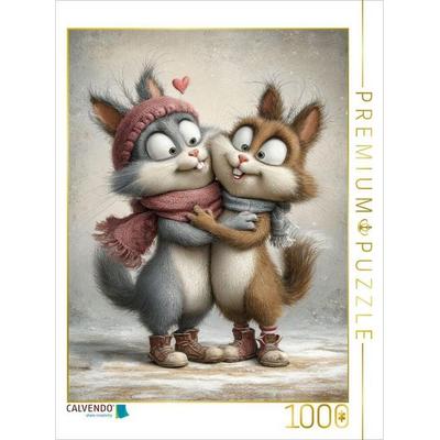 CALVENDO Puzzle Hasen - Liebe | 1000 Teile Lege-Größe 64x48cm Foto-Puzzle für glückliche Stunden