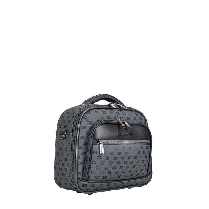 Graue Reisekosmetiktasche