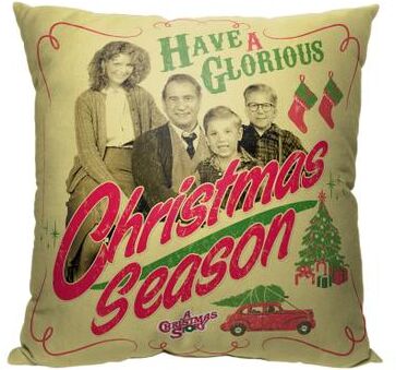 Wb A Christmas Story Glorious Christmas Season Printed Throw Pillow by The Northwest in O