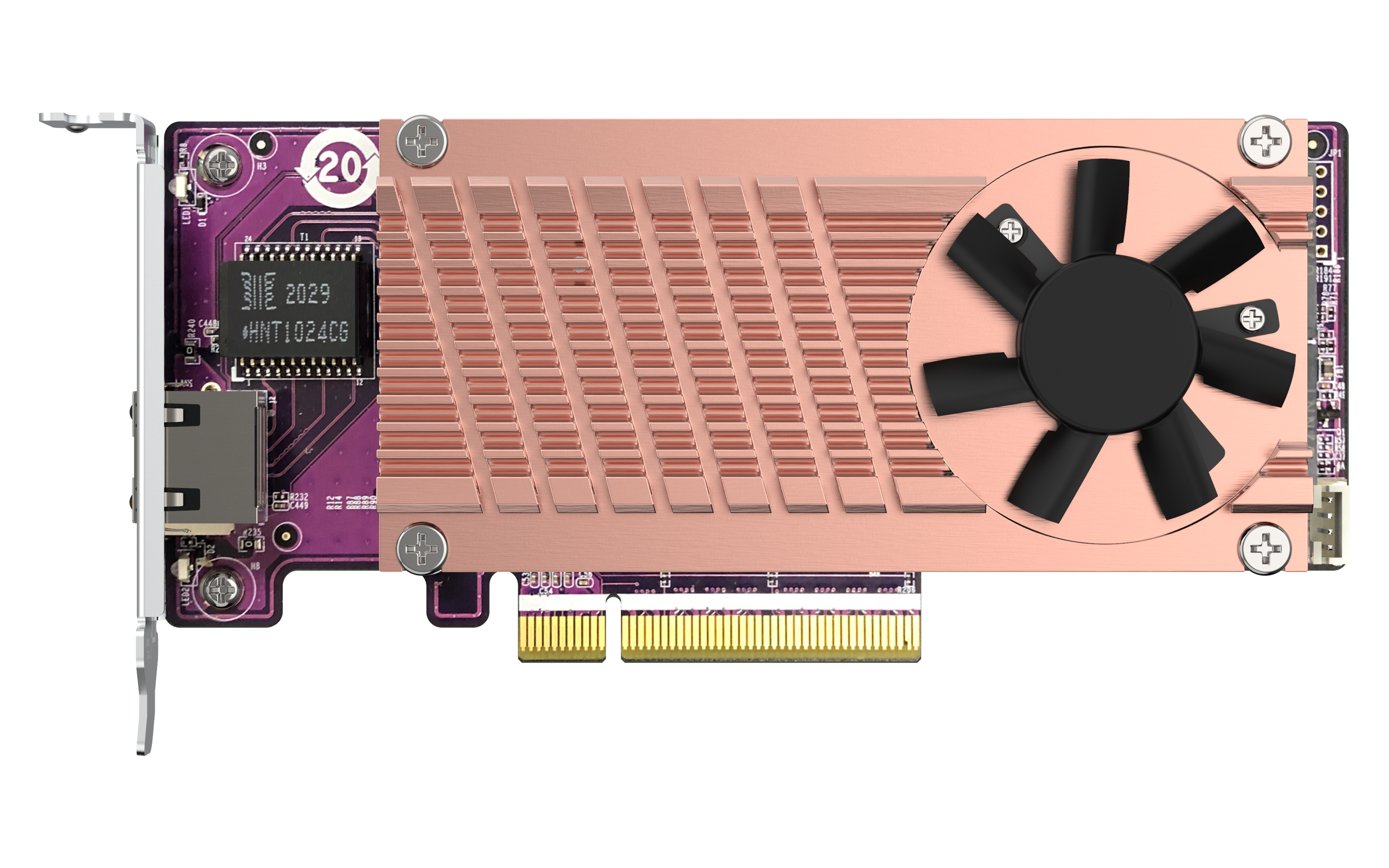 QNAP QM2-2P10G1TB 2 x PCIe Gen3 NVMe SSD & 1 x 10GbE Port Erweiterungskarte