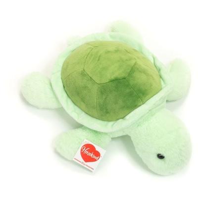 Teddy Hermann 93929 - Schildkröte Sandy, Kuscheltier, Plüschtier, 30 cm, grün