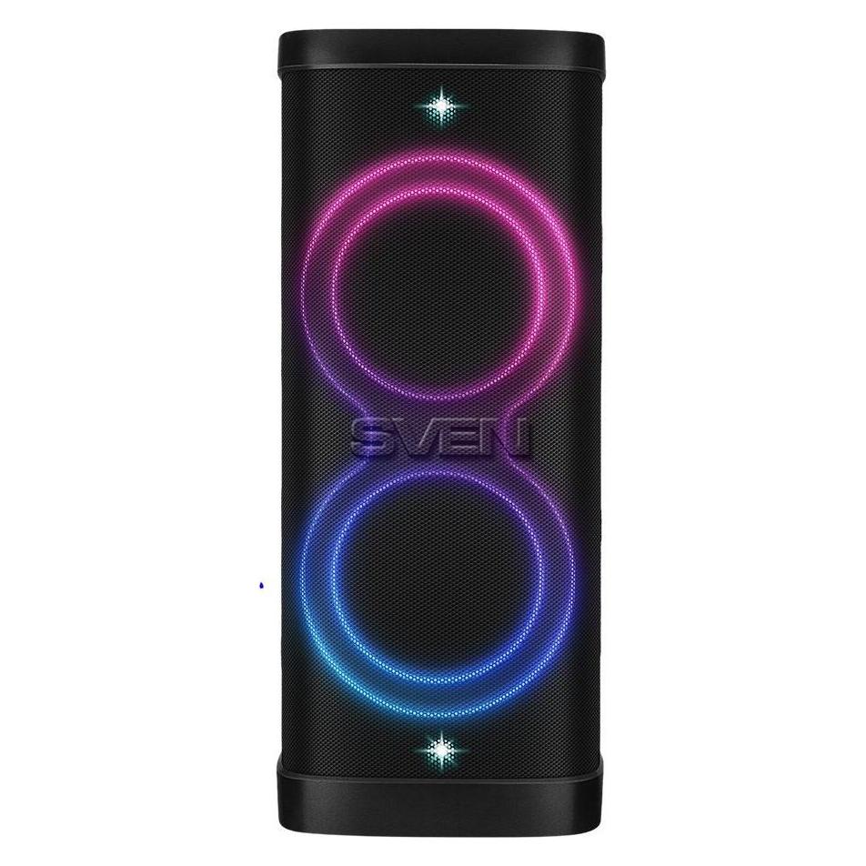 Sven Głośnik PS-1250 głośnik przenośny czarny 300W Bluetooth TWS FM USB microSD IPX4 (30 h) (SVEN)