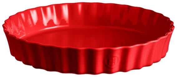 Emile Henry Burgundy 32cm Deep Tart Dish