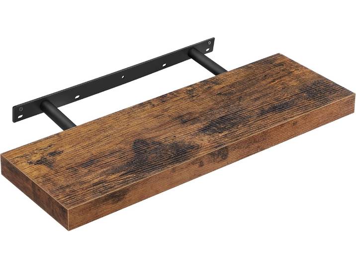 Wandregal rustikal braun 20x60 cm
