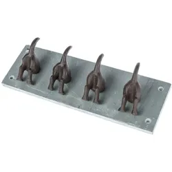 GARDEROBENLEISTE Hundeschwänze, Schiefer & Metall