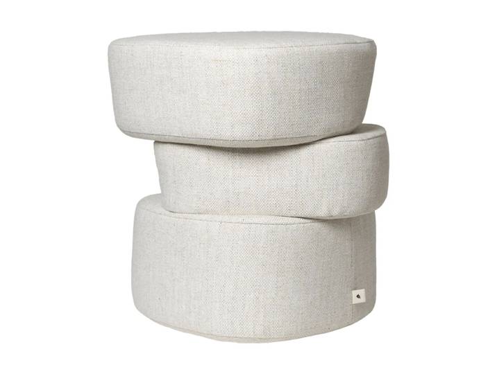 Ferm Living Pouf Plyo staple Off-white