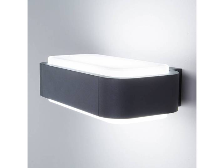 FARO BARCELONA LED Außenwandleuchte Sticker, schwarz, Aluminium, Modern
