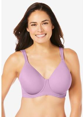 Plus Size Women's Brigitte Seamless Underwire T-shirt Bra 5028 by Leading Lady in Orchid Bouquet (Size 38 A)