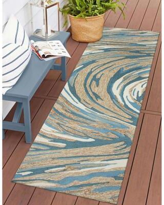 Lush Decor Capri Big Wave Indoor/Outdoor Area Rug