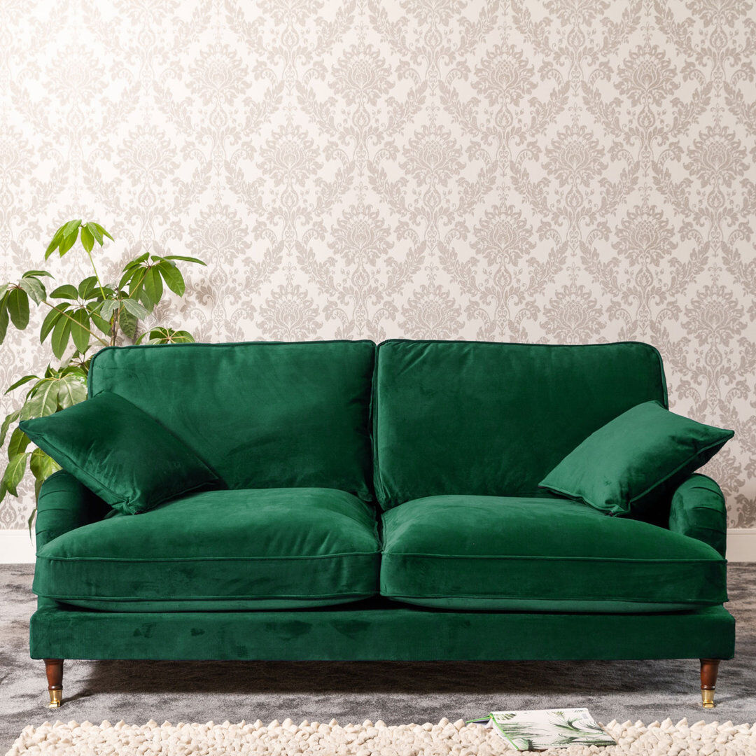 Hykkon Fabiola Velvet Sofa Teal 3
