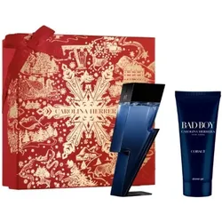 Carolina Herrera, Beauty Geschenkset, Bad Boy Cobalt Eau De Parfum und Duschgel Set für Männer je 100ml