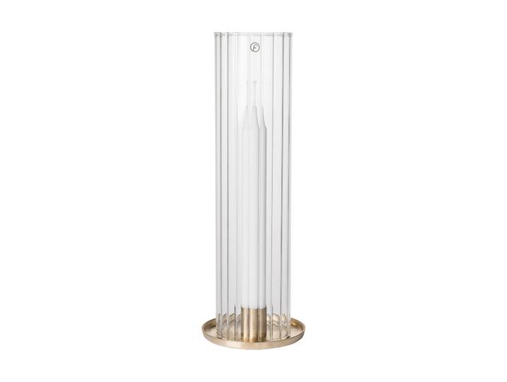 ERNST Ernst photophore pour bougie chandelier Laiton-verre, Ø9x27,5 cm