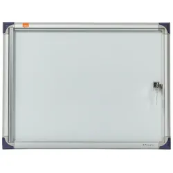 nobo Schaukasten, extraflach, Metall-Rückwand, 2 x DIN A4