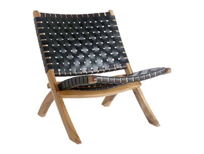 möbelando Relaxsessel >Perugia< in Schwarz, Leder - 66x73x74cm (BxHxT)