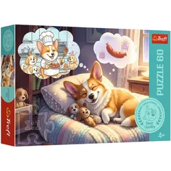 Puzzle - 60 – Corgi im Traumland – Trefl 17434