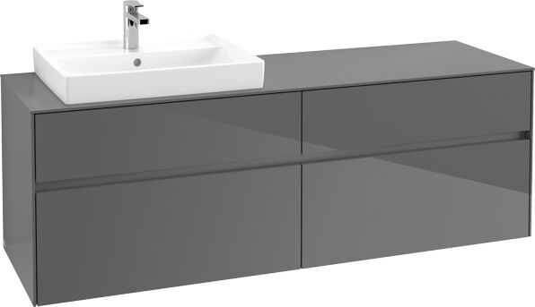 Villeroy und Boch Villeroy & Boch Collaro Villeroy & Boch C02200FP 160x54.8x50cm, meuble gauche, Glossy Grey