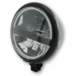 HIGHSIDER pro 5 3/4 Zoll Scheinwerfer Bates Style Typ 5 LED Schwarz Untere Befestigung