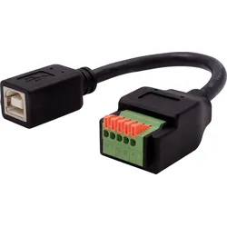 EXSYS EX-49131 - USB 2.0 Konverter, USB-B Stecker auf 5-pin Terminal Block