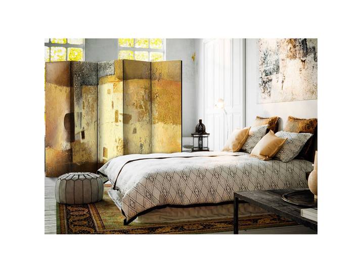 Paravent Golden Oddity Polaire Jaune 225 x 172 x 3cm 5 éléments