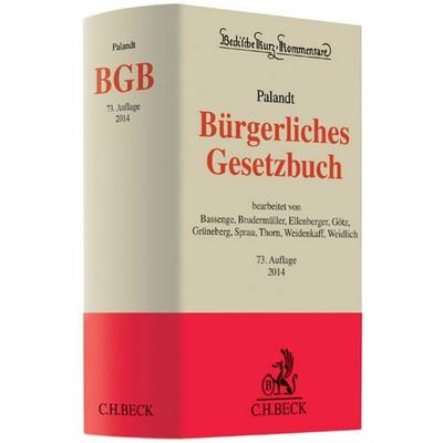 Bürgerliches Gesetzbuch, Gebundene Ausgabe von Otto Palandt, C. H. Beck