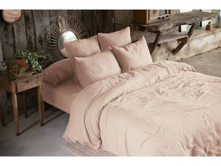 Housse de couette gaze de coton uni