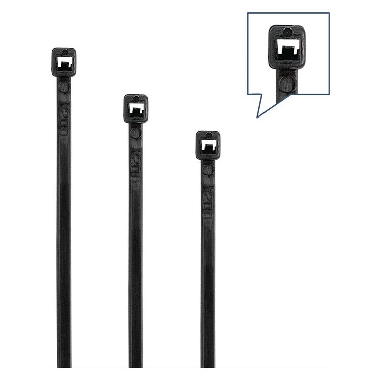 HP Autozubehör Kabelbinderset 500-teilig Polyamid 6.6 schwarz (Kunststoffkabelbinder, 100 mm, 100 Stk.) (NW-SET 4)