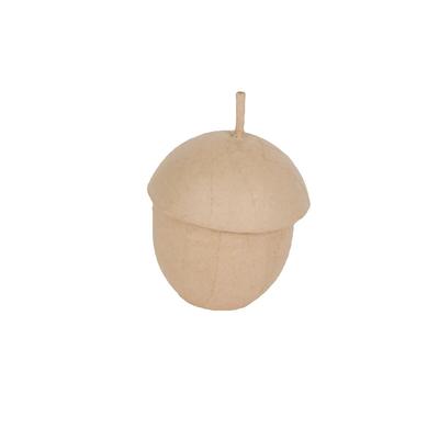 Décopatch 5x Braunes Pappmaché, Eichelbox 6,5x6,5x9cm - Kartonbraun BT063C