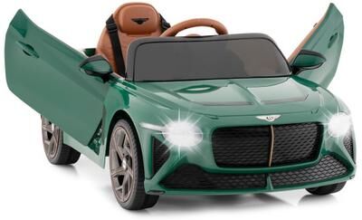 Costway 12V Powered Car Kids Ride-on Racer Car Licensed Bentley Bacalar-Green