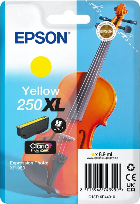 Epson Singlepack Yellow 250XL Ink (C13T16P44020)