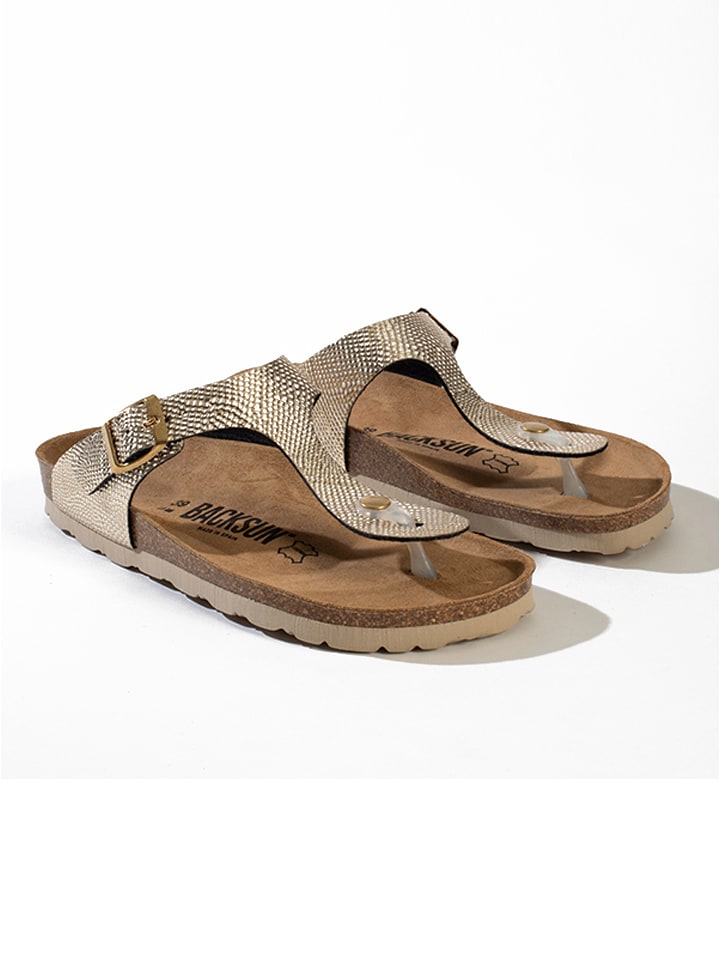 BACKSUN Zehentrenner "Singapore" in Gold - 39