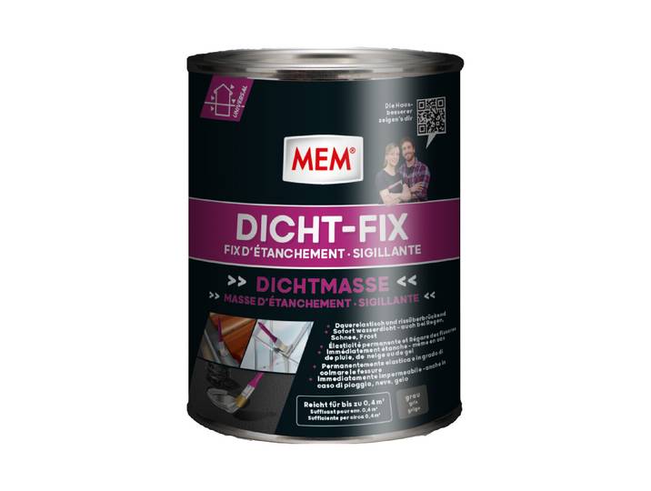 MEM Dichtungsmasse Grau 750 ml