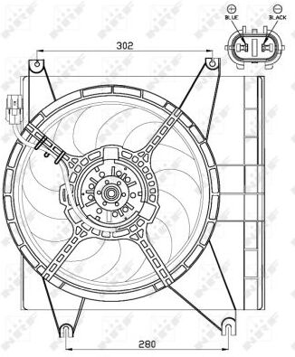 Nrf Lüfter, Motorkühlung 47547 Für Hyundai