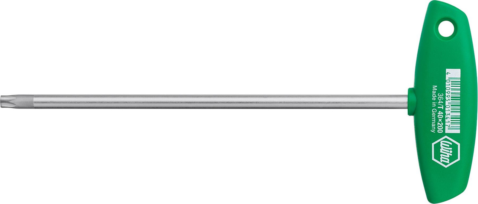 Wiha Torx-schroevendraaier model 364 met kruishendel, Torx maat 50 x 250 mm, mat verchroomd