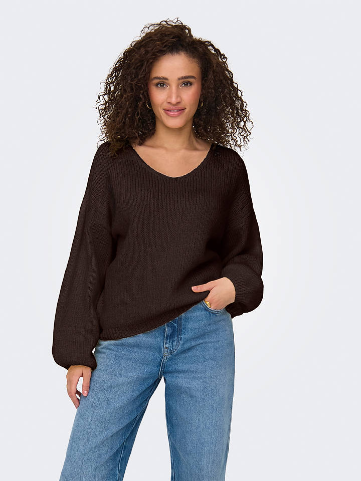 JDY Pullover in Braun - S