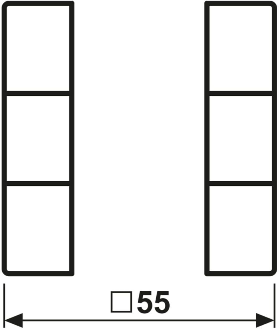 Jung Tastensatz 3fach komplett A 503 TSA WW (A503TSAWW)