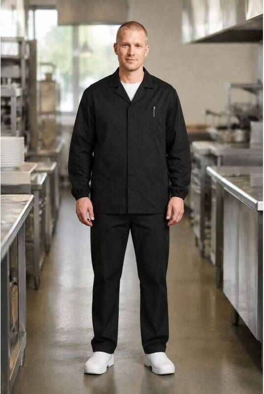 Isacco Veste Médicale Homme Manches Longues Sport Noir L